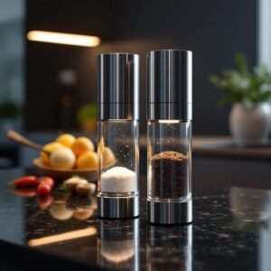 Electric Salt and Pepper Grinder Set