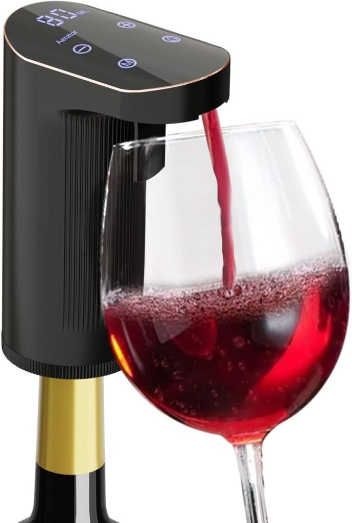 JINJUNYE Electric Wine Dispenser, One-Touch Decanter