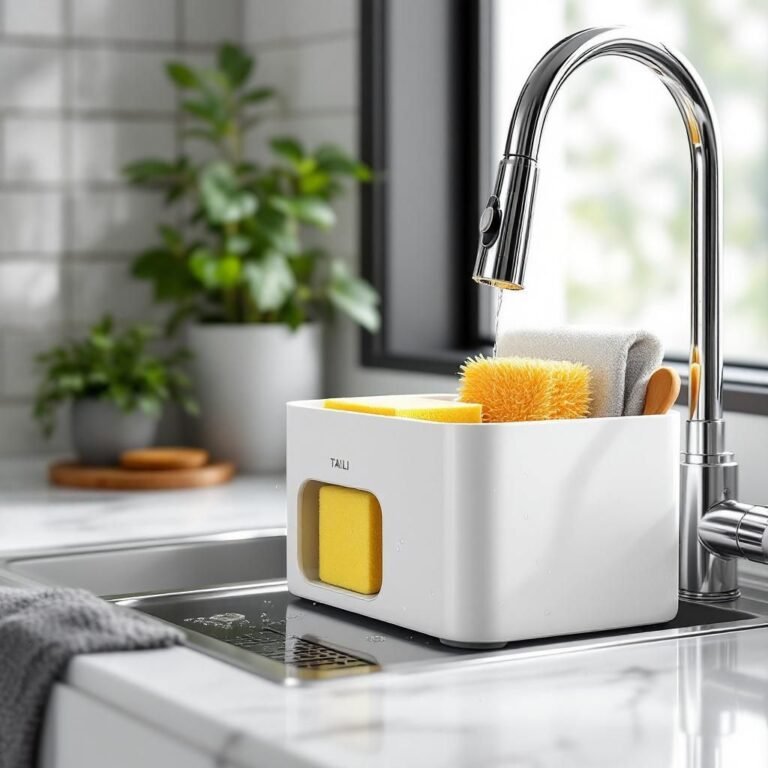 TAILI 4-in-1 Sponge Holder for Kitchen