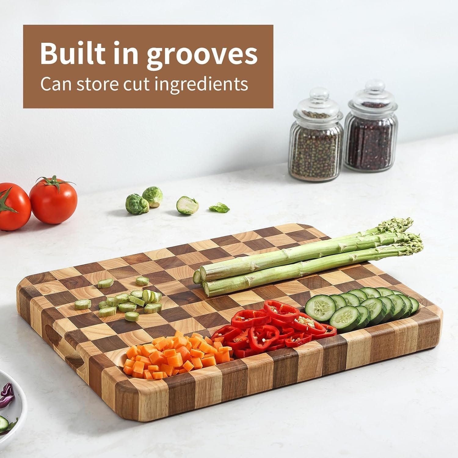 Large wood Cutting Board for Kitchen