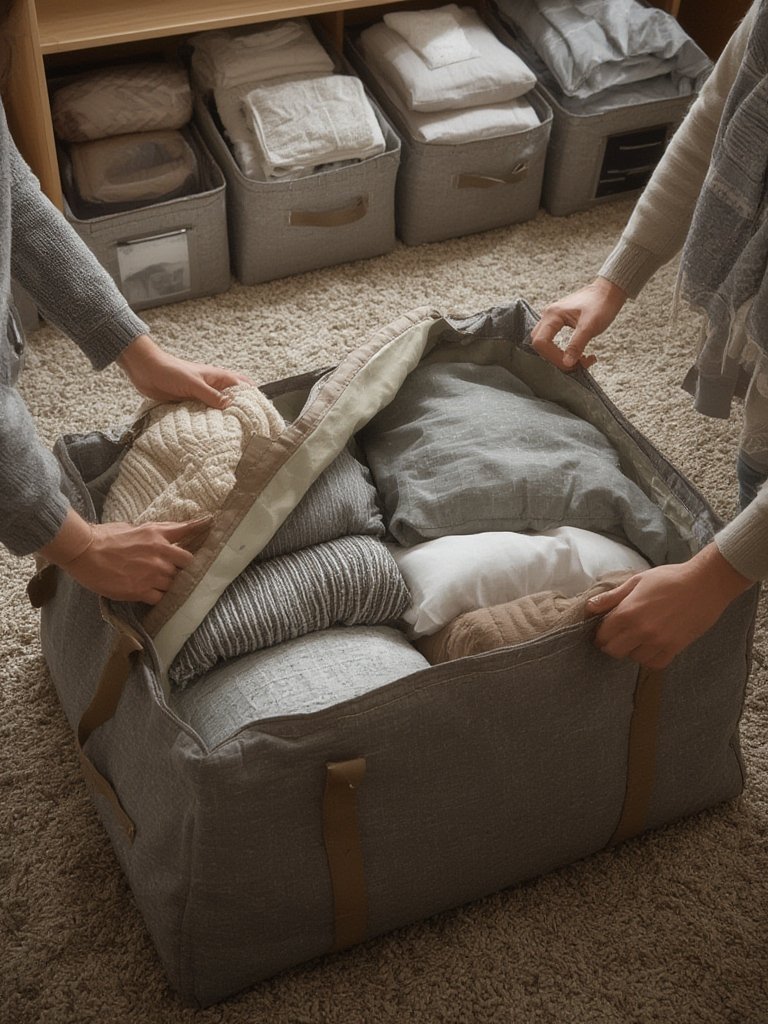 Storage Bags: 6 Ultimate Steps For Best Organization In 2026 2 closet organizer storage bags stacked in closet for large capacity organizing