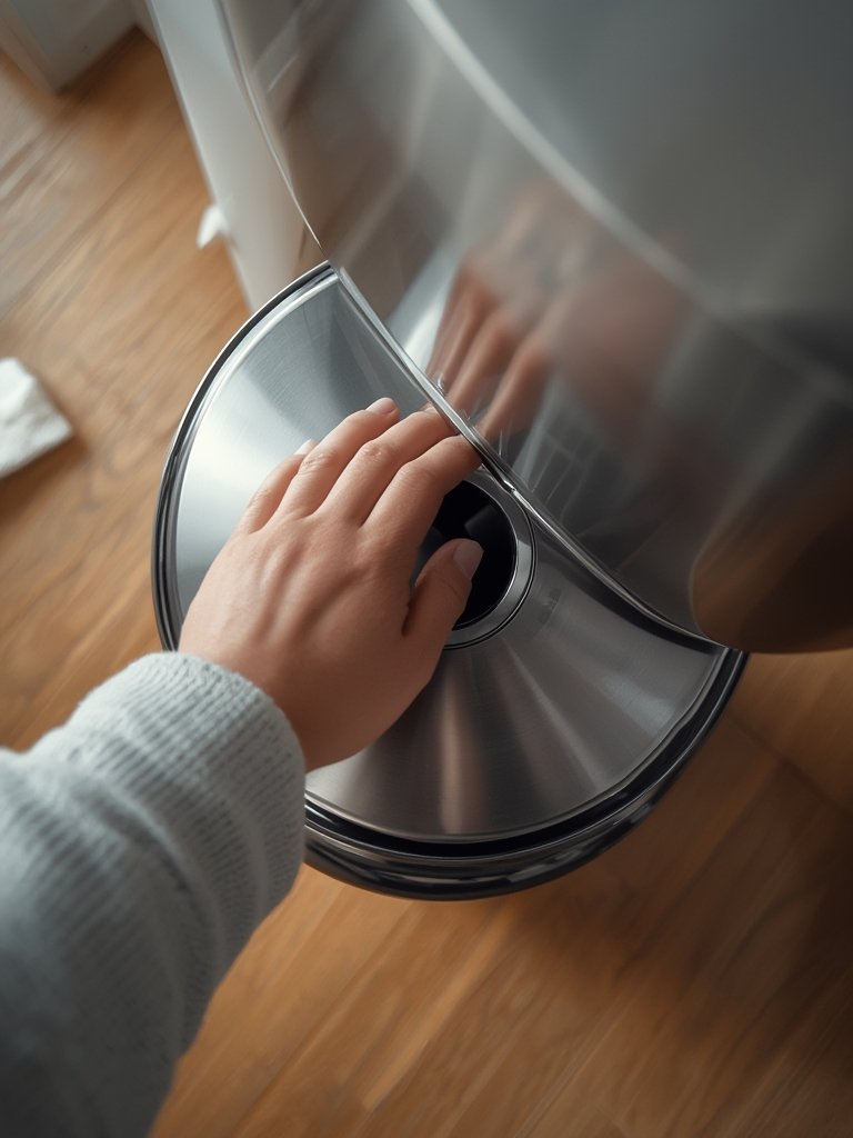 touchless trash can - Illustration 2