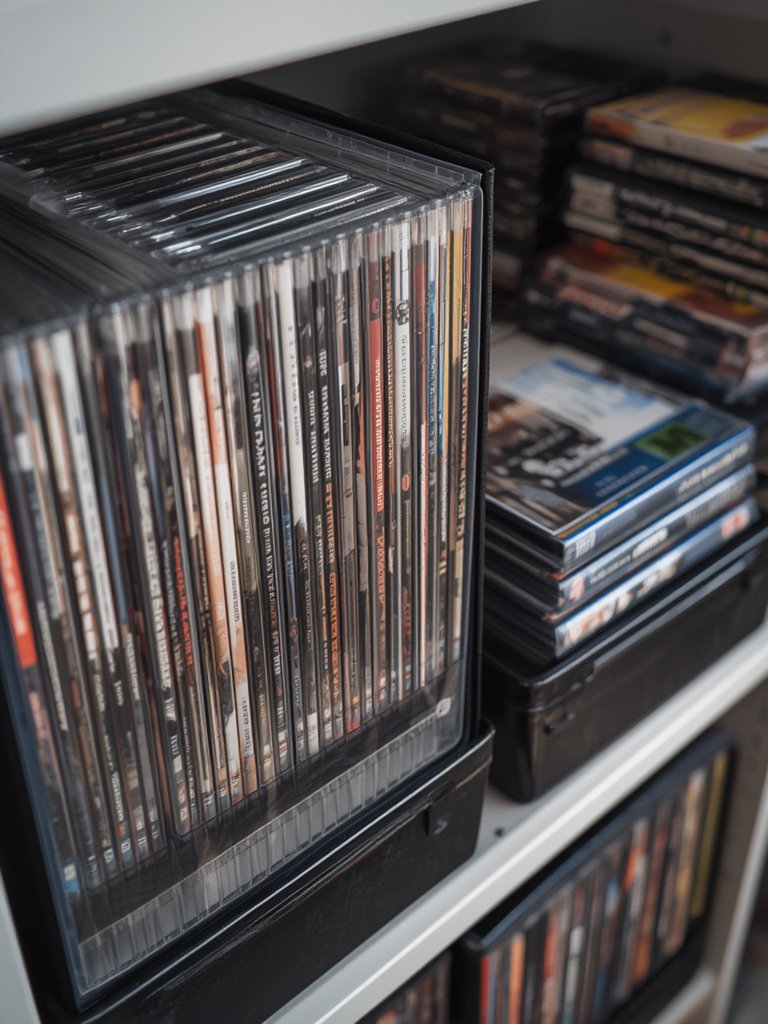 DVD binder with polyester CD holder and zipper