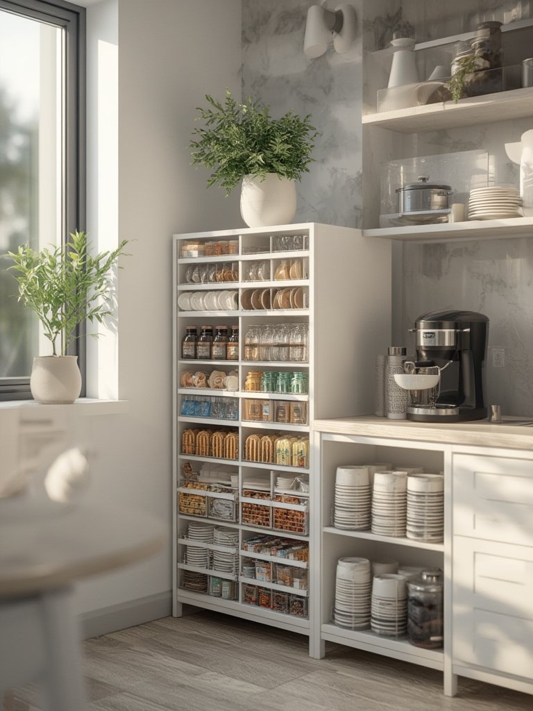 Condiment Organizer: 6 Ultimate Steps For An Amazing Breakroom Solution 2026 2 coffee station organizer setup with Mind Reader condiment organizer neatly arranging cups, lids, and condiments