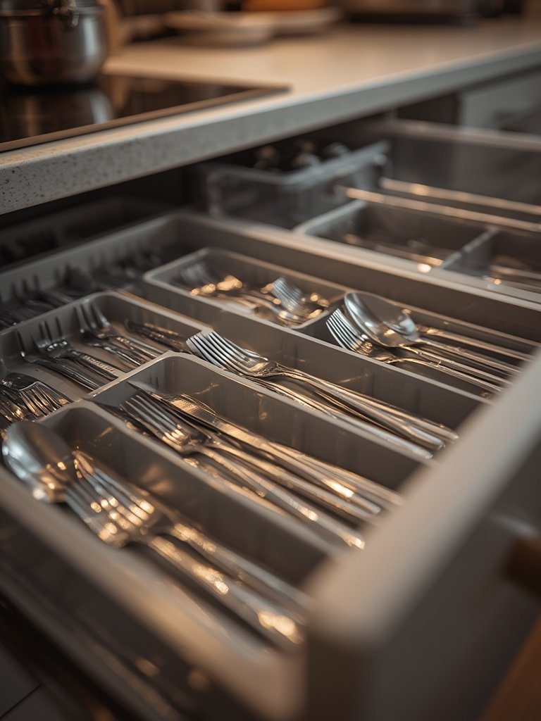 utensil organizer in action