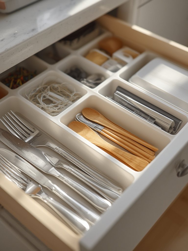 drawer organizer in action