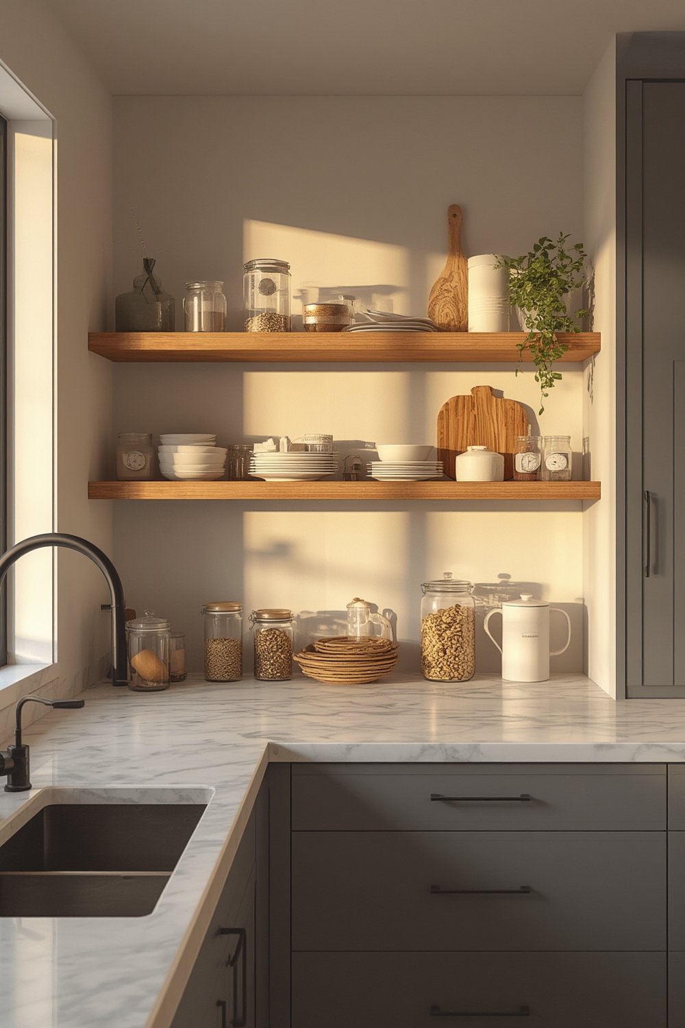 kitchen shelf organization - Illustration 1