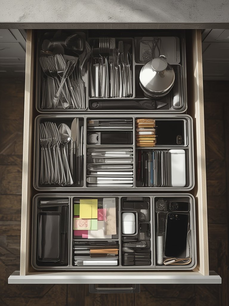 drawer organizer in action
