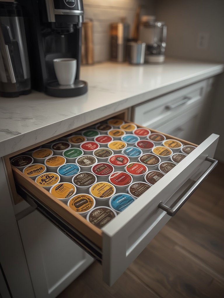 coffee drawer in action