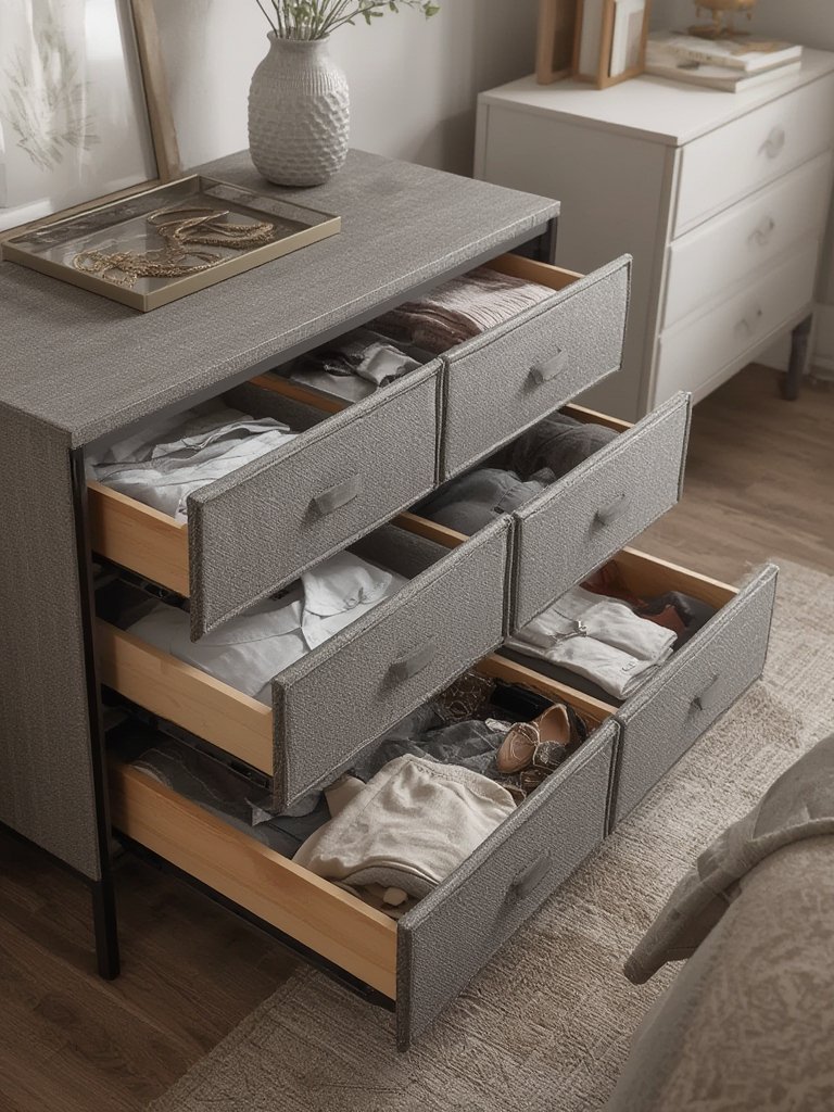 bedroom dresser in action