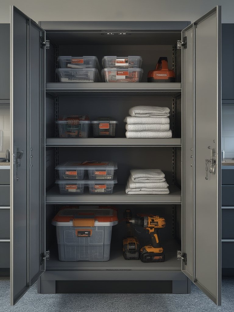 storage cabinet in action